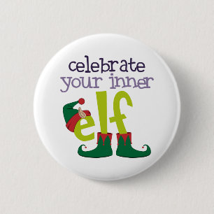 Celebrate Your Inner Elf Button