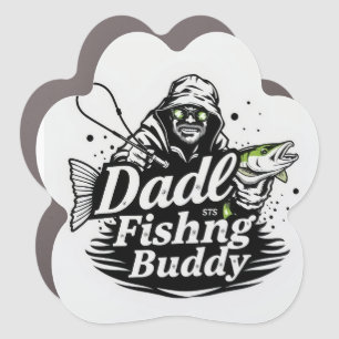 Celebrate Your Love for Fishing with Dad Car Magnet