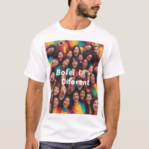 Celebrate Your Uniqueness Boldly Different T_Shirt