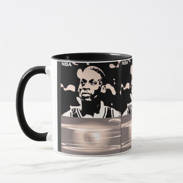 celebrated player silhouette  mug (Left)