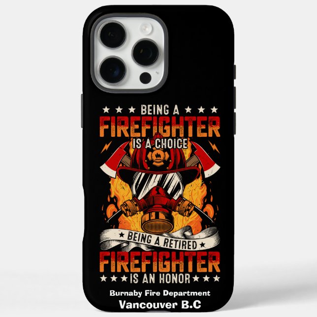 Celebrates a devoted firefighter Case-Mate iPhone case (Back)