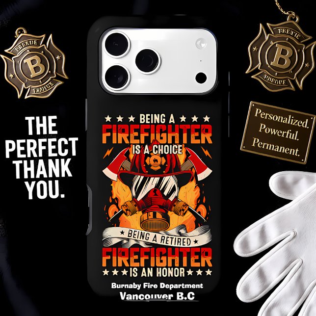 Celebrates a devoted firefighter Case-Mate iPhone case (Creator Uploaded)
