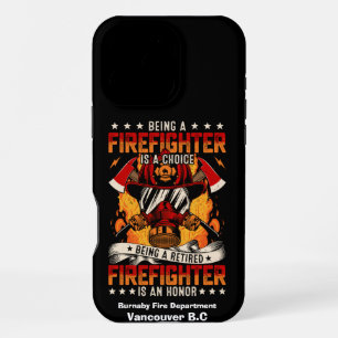 Celebrates a devoted firefighter iPhone 16 pro max case