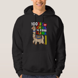 Celebrating 100 Days of School NoProb Llama Kids & Hoodie