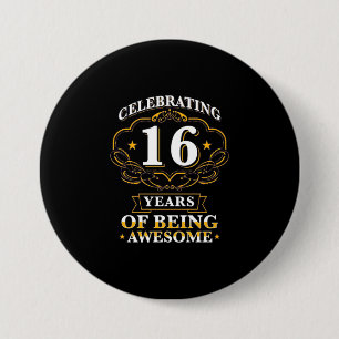 Celebrating 16 Years Of Being Awesome Button
