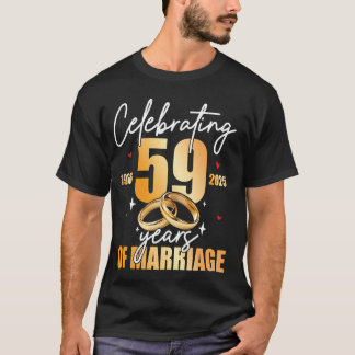 Celebrating 1966 59th 59 Years of Marriage Anniver T-Shirt