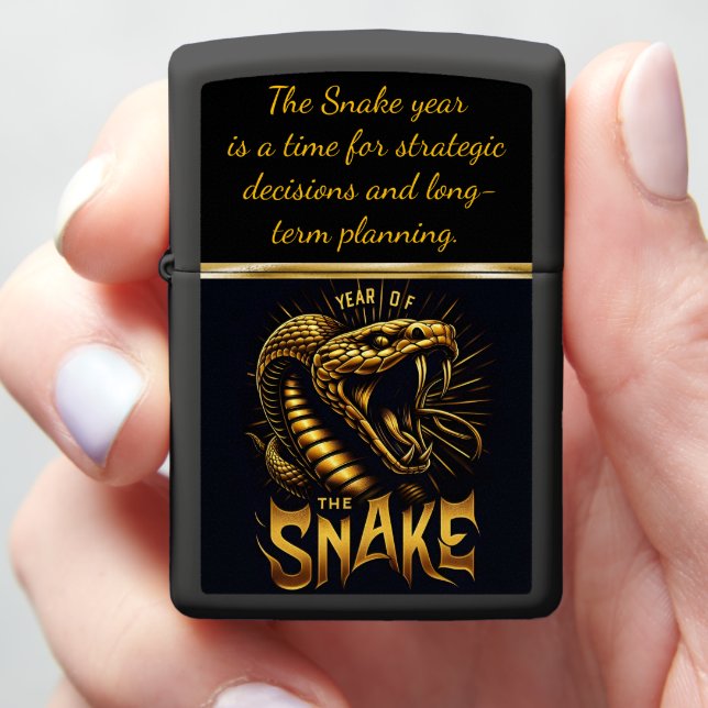 Celebrating 2025 the year of the snake!  zippo lighter (In Hand)