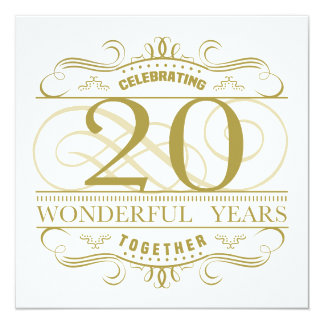 Celebrating 20th Anniversary Card