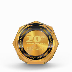 Celebrating 20th Anniversary. Customizable. Award