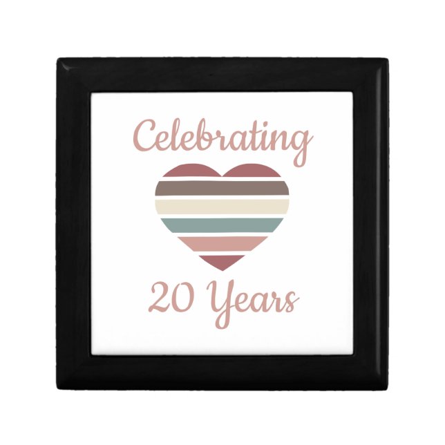 Celebrating 20th Wedding Anniversary Gift Box (Front)
