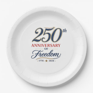 Celebrating 250 Years of Freedom Paper Plates