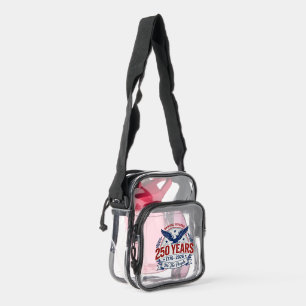 Celebrating 250 Years Of Freedom Personalized Clear Crossbody Bag