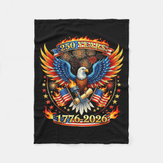 Celebrating 250 Years of Independence 1776-2026 Fleece Blanket