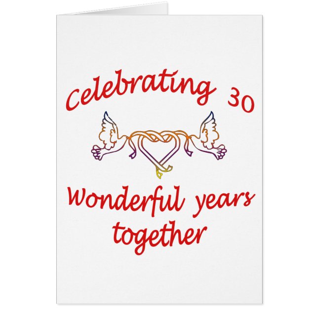 CELEBRATING 30 YEARS CARDS (Front)