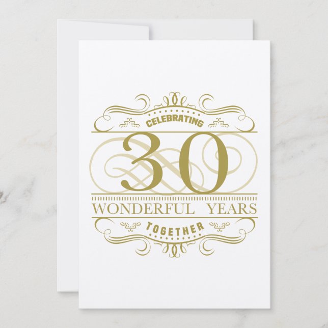 Celebrating 30th Anniversary Card (Front)