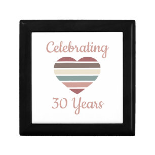 Celebrating 30th Wedding Anniversary Gift Box