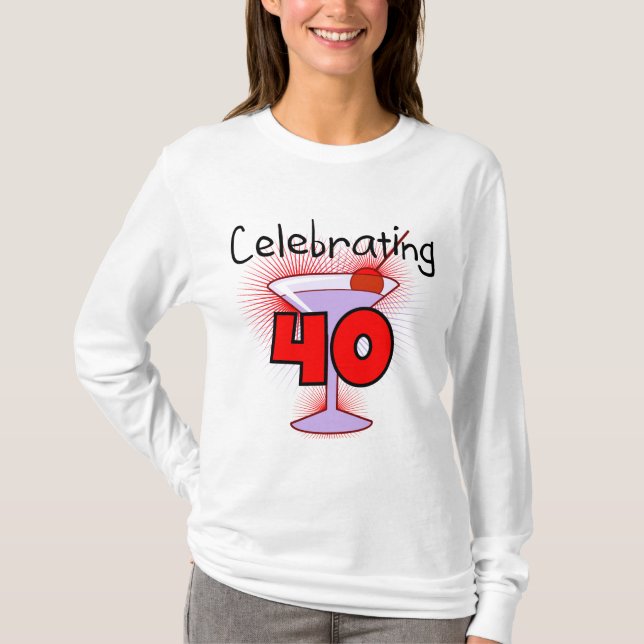 Celebrating 40 Tshirts and Gifts (Front)