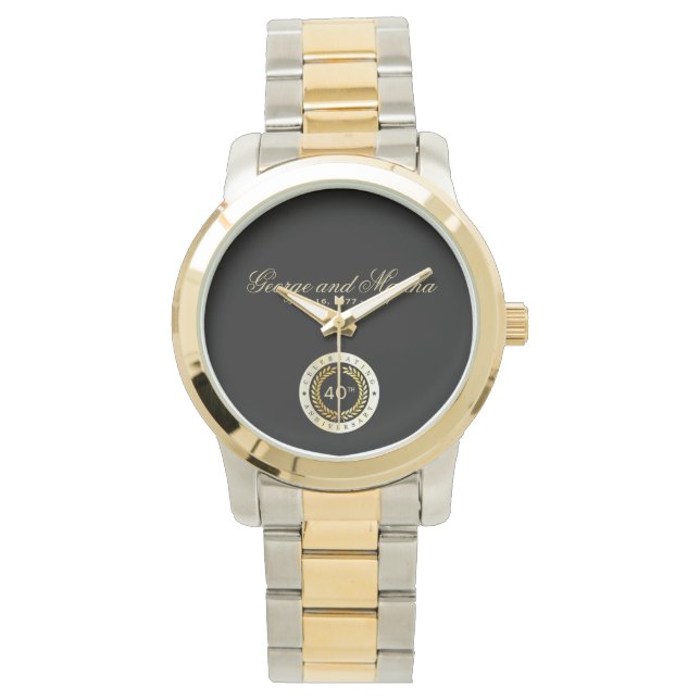 Celebrating 40th Anniversary. Customizable. Watch (Front)