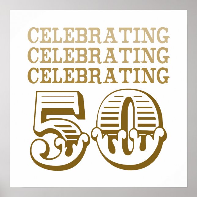 Celebrating 50! (Birthday Party) Poster (Front)
