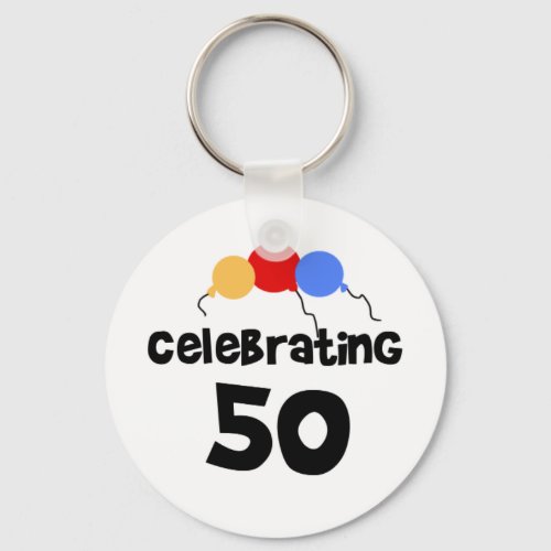 Celebrating 50 keychain