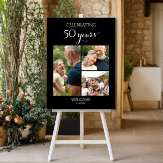 Celebrating 50 Years Anniversary Photo Foam Board