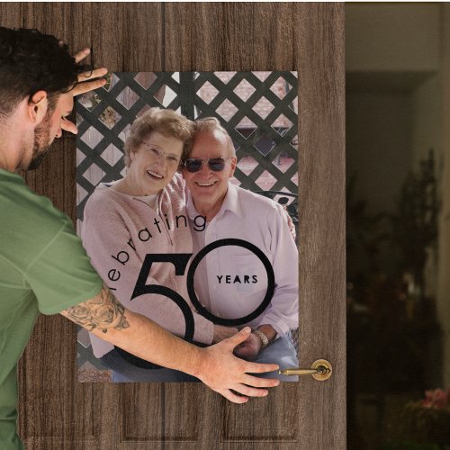 Celebrating 50 Years Anniversary Portrait Poster