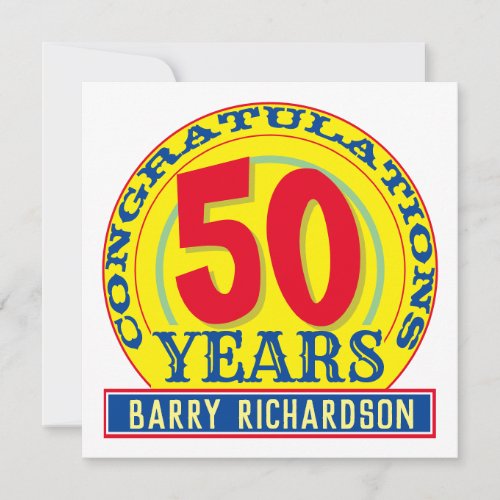 Celebrating 50 Years Card