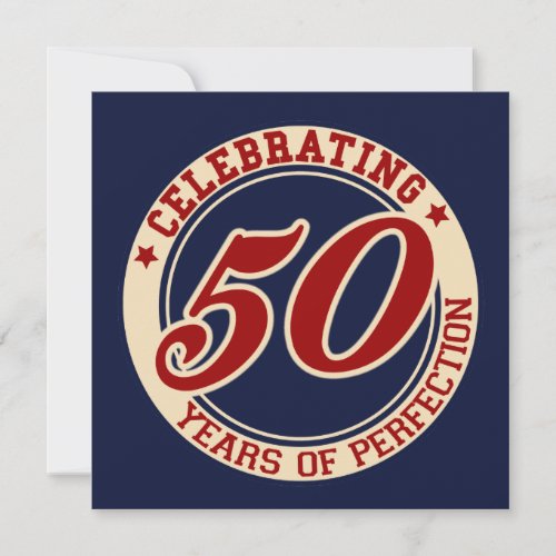 Celebrating 50 years of perfection invites