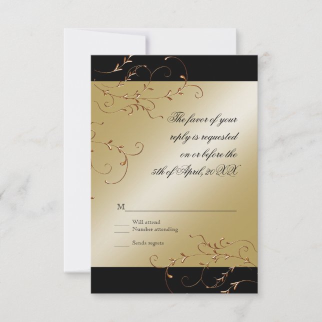 Celebrating 50 years, RSVP Response Card (Front)