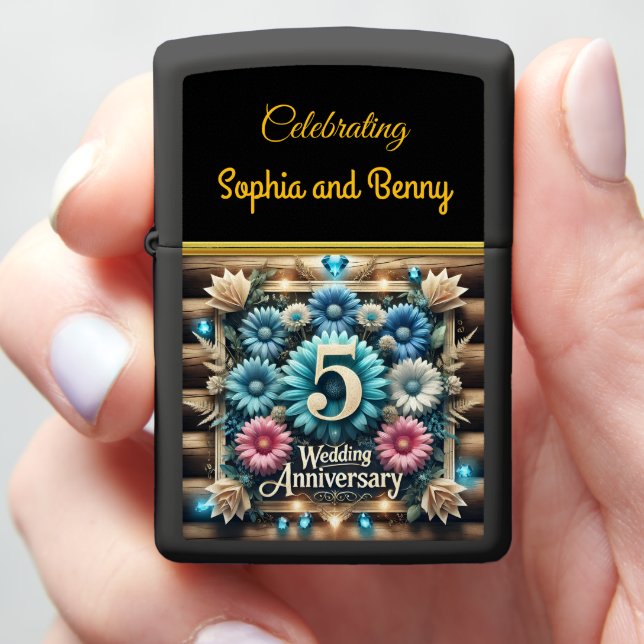 Celebrating 5th Anniversary Of Unity and Love Zippo Lighter (In Hand)