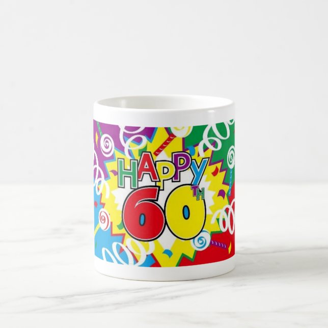 celebrating 60 years young coffee mug (Center)