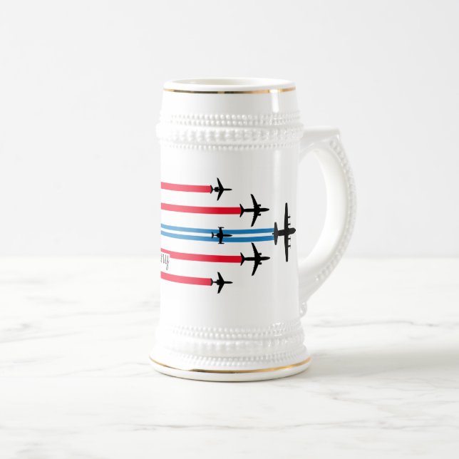 Celebrating 70 Year, Planes of the 86W Beer Stein (Front Right)