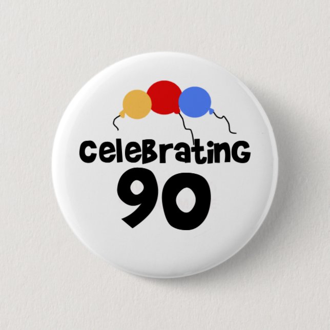Celebrating 90 button (Front)