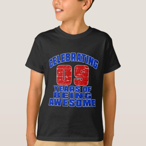 Celebrating 9 years of being awesome T_Shirt