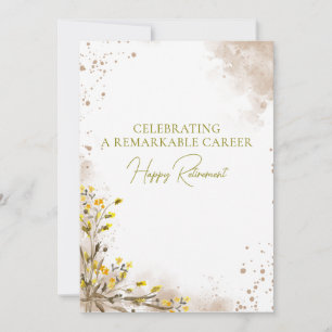 Celebrating a Remarkable Career Elegant Retirement Card