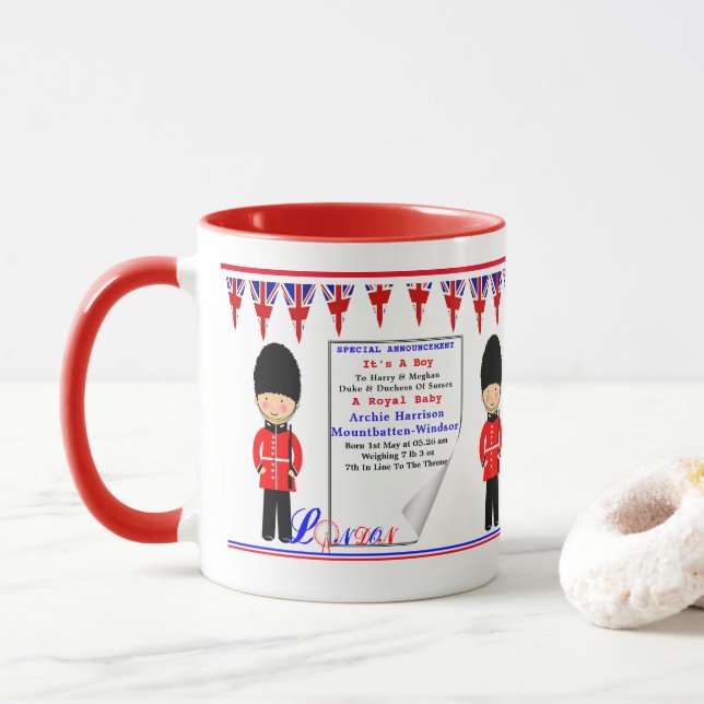 Celebrating A Royal Baby Mug (With Donut)