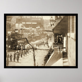 Celebrating a Stretch of Railroad Deadwood SD 1888 Poster