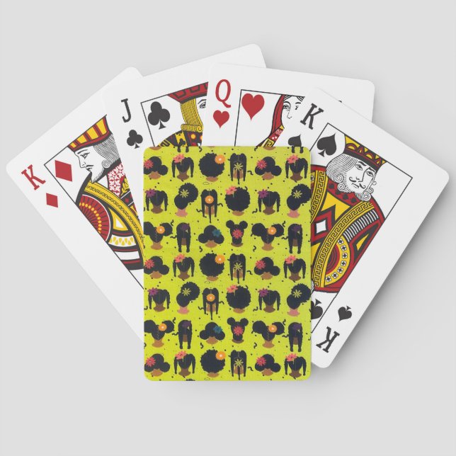 Celebrating African-American Hair Styles Poker Cards (Back)