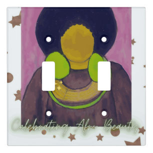 Celebrating Afro Beauty Light Switch Cover