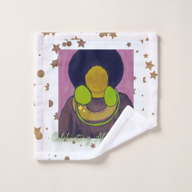 Celebrating Afro Beauty Wash Cloth (Wash Cloth)
