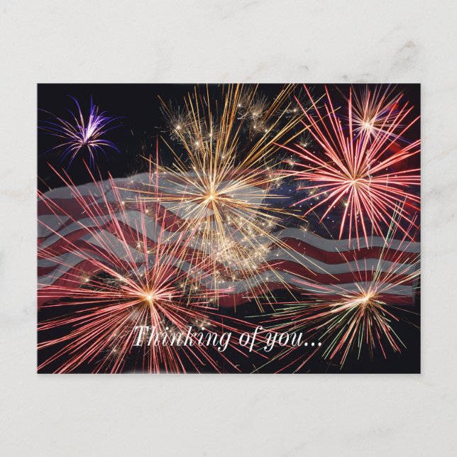 Celebrating America Thinking Of You Postcard (Front)