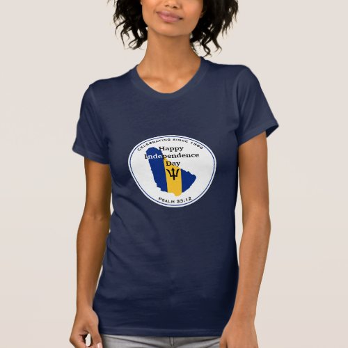 Celebrating BARBADOS INDEPENDENCE Barbadian Flag T_Shirt