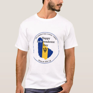 Celebrating BARBADOS INDEPENDENCE White Barbadian T-Shirt