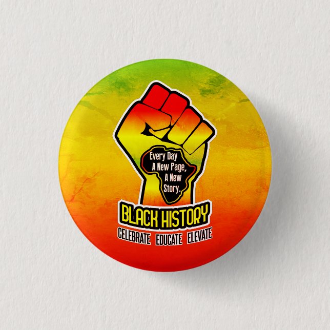 Celebrating BLACK History Button (Front)