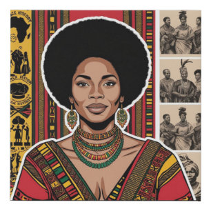 Celebrating Black History Faux Canvas Print
