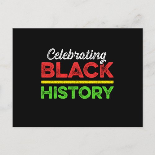 Celebrating Black History Month America Africa Gif Postcard