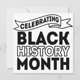 Celebrating Black History Month Invitation