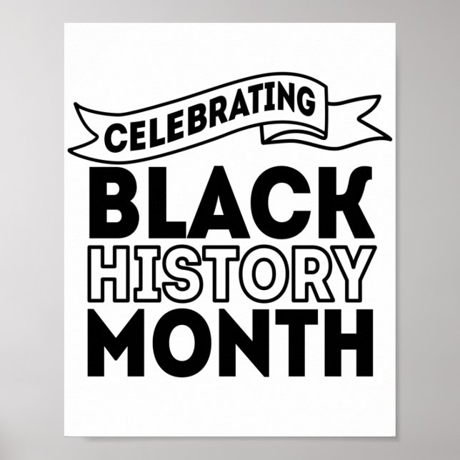 Celebrating Black History Month Poster (Front)