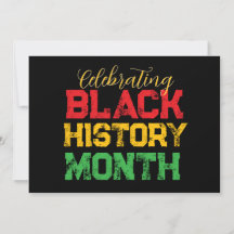 Celebrating Black History Month Typography