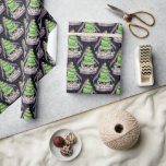 Celebrating Christmas from space Wrapping Paper